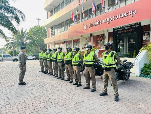 สายตรวจเข้มแข็ง ปล่อยแถวสายตรวจ และเน้นย้ำการปฏิบัติหน้าที่